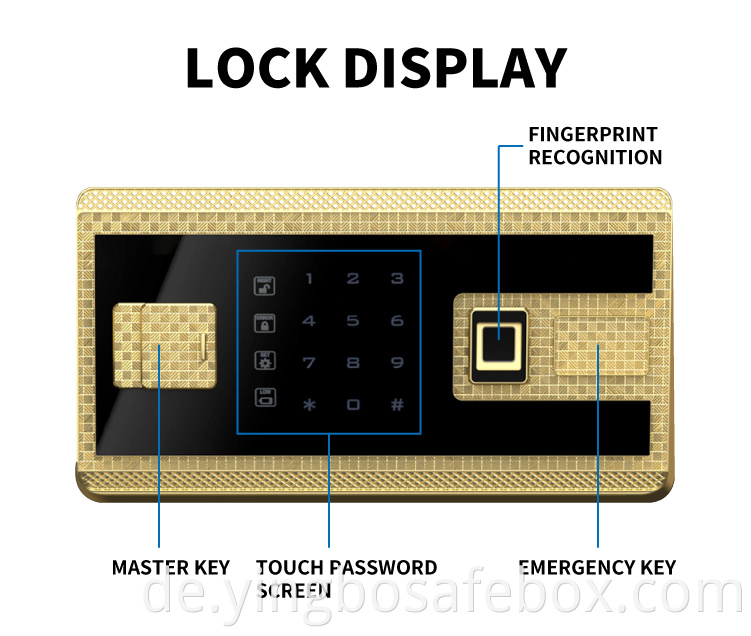 fingerprint lock safety boxes